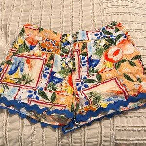 TCEC Multicolor High Waist Women's Shorts